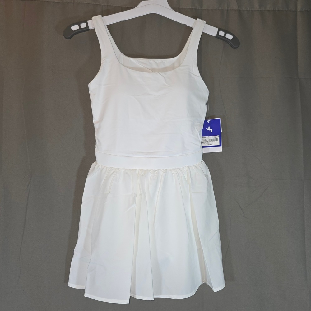Joy Lab Active Dress True White XXS Cutout Back Moisture Wicking Tennis Golf